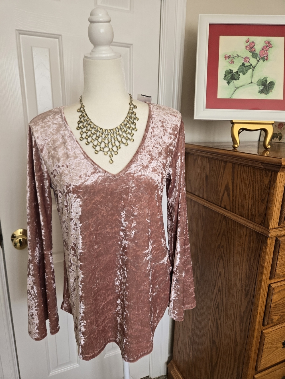 Chenault Crushed Velvet Top - NWT